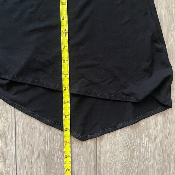 Eileen Fisher | Black Stretchy Long Sleeve Jersey Tunic - Size XS - Picture 11 of 11